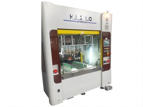 Máquina de soldadura por remachado caliente para apoyabrazos de puertas