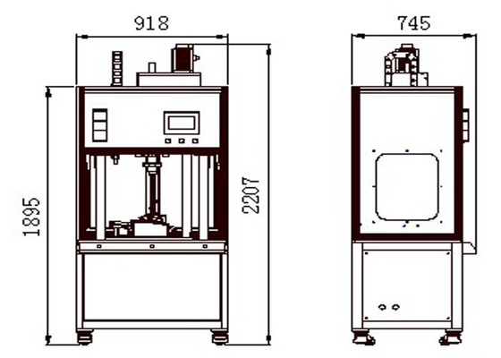 Fabricación plástica espiral serva del tubo del PLC de la soldadora de la base del filtro