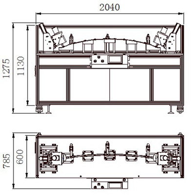 2400W punzonadora automática de la caja ultrasónica de la punzonadora 0.6MPA