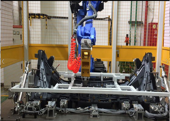 6mm/S aluminio automático de soldadura robótico de los sistemas PLC para la parrilla del coche