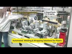 Máquina de recubrimiento y envoltura de recubrimientos de plástico automático en forma de U