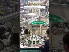 Línea de Ensamblaje de Piezas de Pilar ABC Automotriz del Grupo Huazhuo, Incluyendo Cubierta, Soldadura Ultrasónica e Inserción de Clips