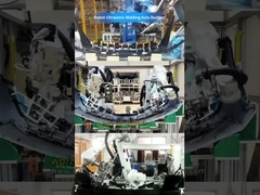 Soldadura por ultrasonido robótica de alta precisión para parachoques de automóviles:3 Máquinas sincronizadas Huazhuo i