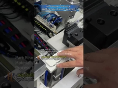 Punción y soldadura en el sitio de la cubierta de radar en el parachoques trasero PP