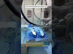 Línea de ensamblaje de envoltura automática para piezas interiores de automóviles